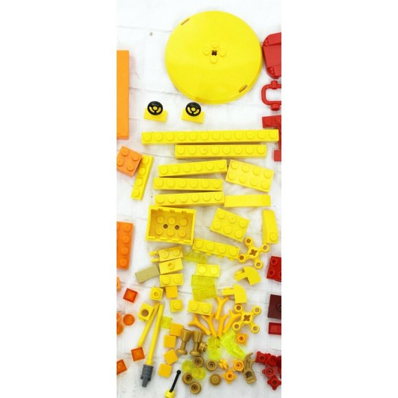 180+ Pieces Orange Purple Red & Yellow Lego Building Assorted Bricks Parts - Picture 3 of 5